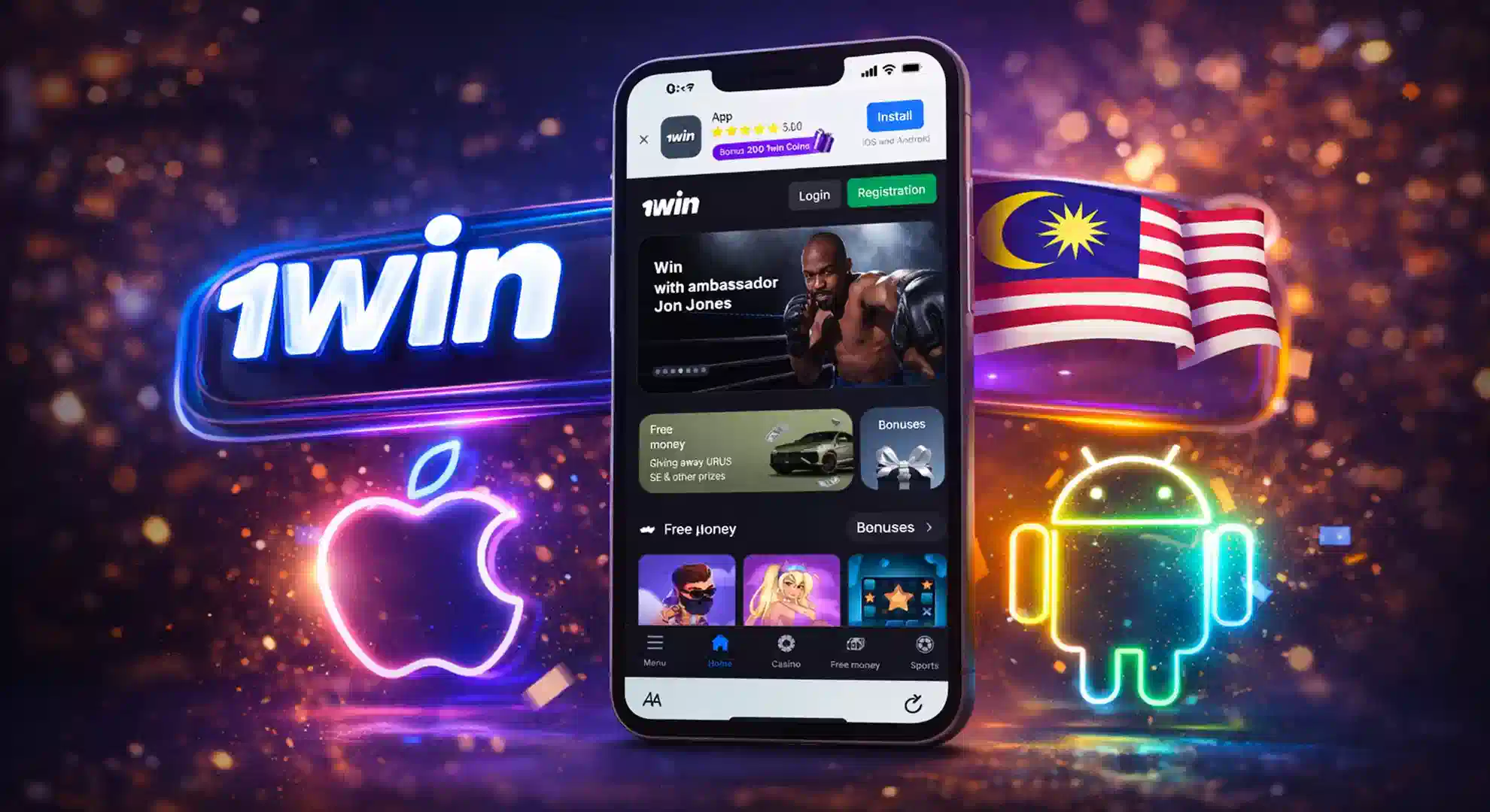 Download 1win casino app for premium mobile experience in Malaysia