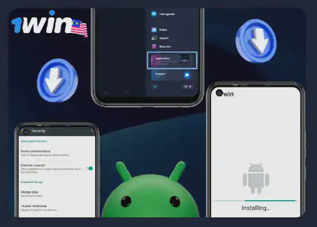 Download 1win Android app