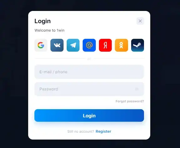 1win official website