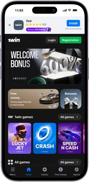 Where to find 1win registration button and how to open sign up