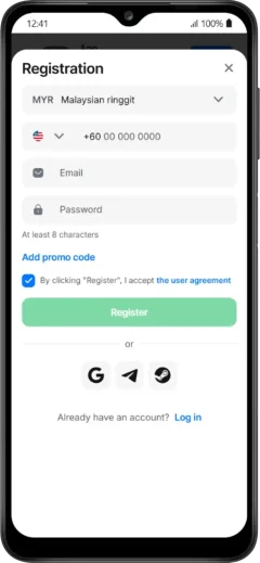How to register 1win account to play JetX crash game