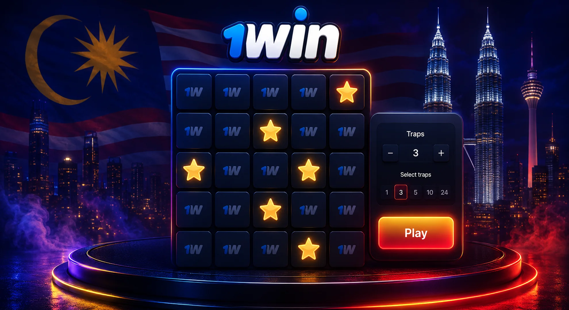 How to Play 1win Mines Online Real Money Game in Malaysian Ringgit