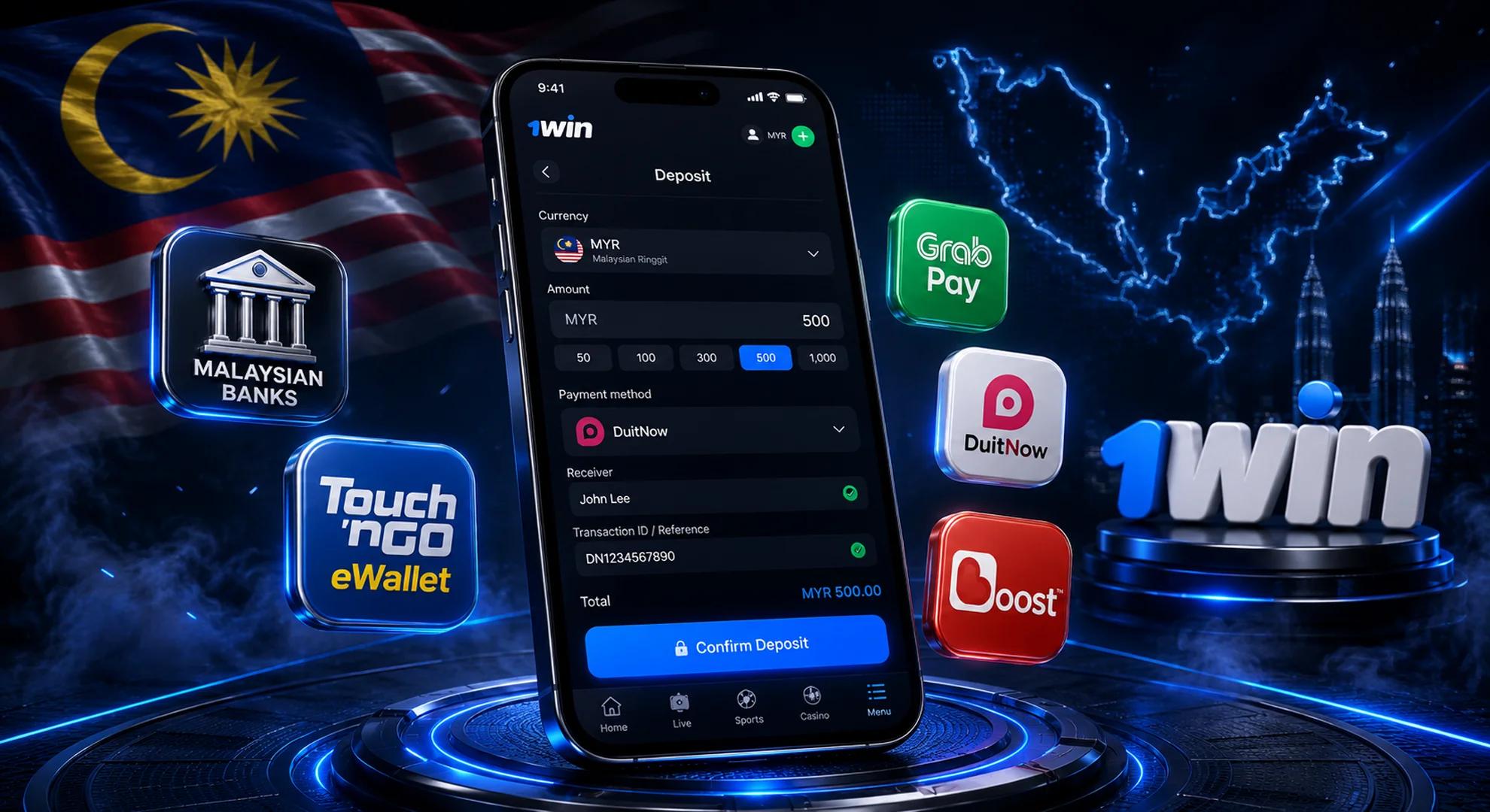 How to safely withdraw winnings step by step on 1win Malaysia