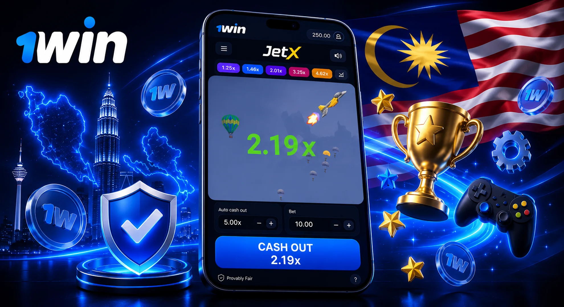 1win JetX online crash game key features and gameplay benefits